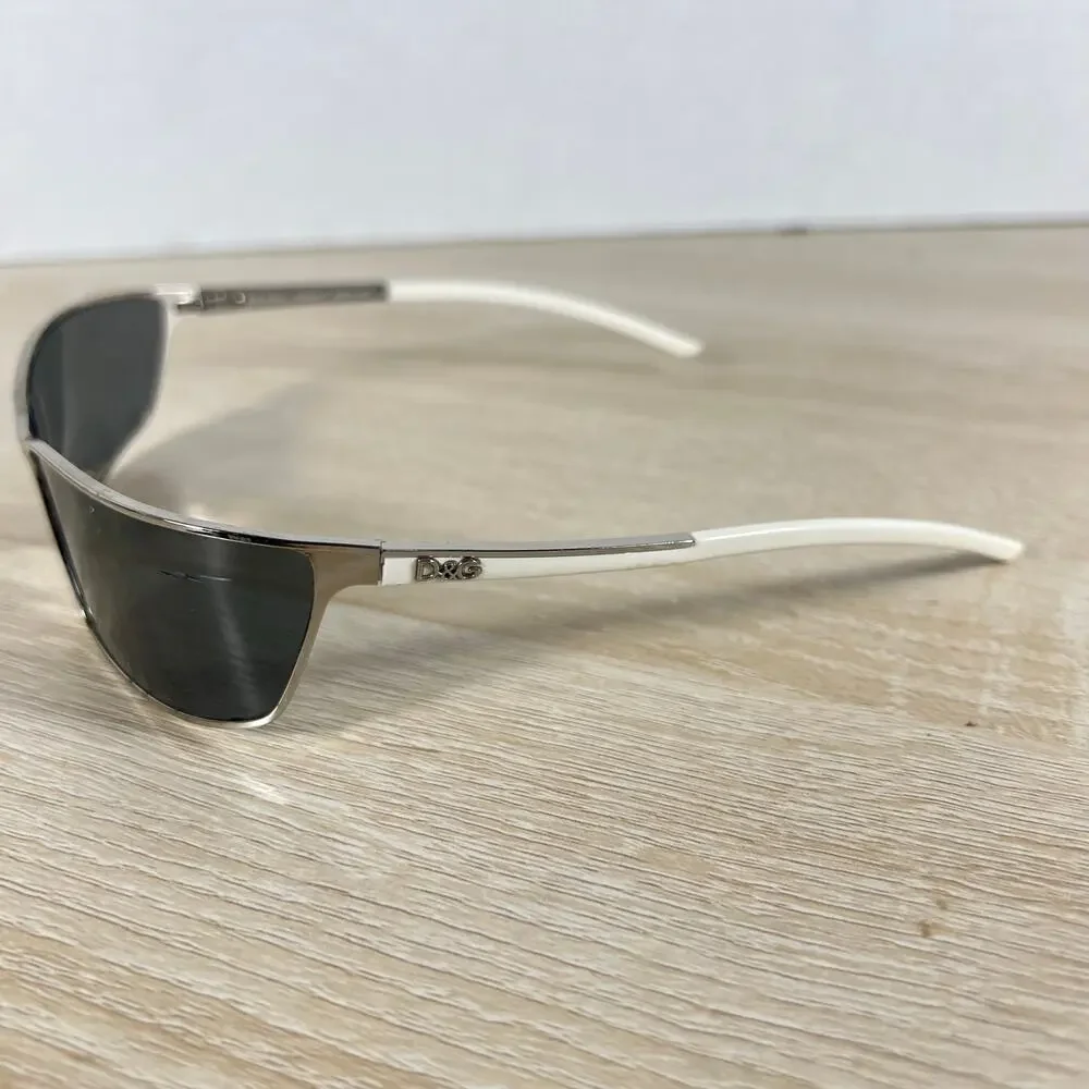 Dolce & Gabbana D&G 2177 602 Sunglasses READ DESC Silver Wrap 64-16-120 Italy
